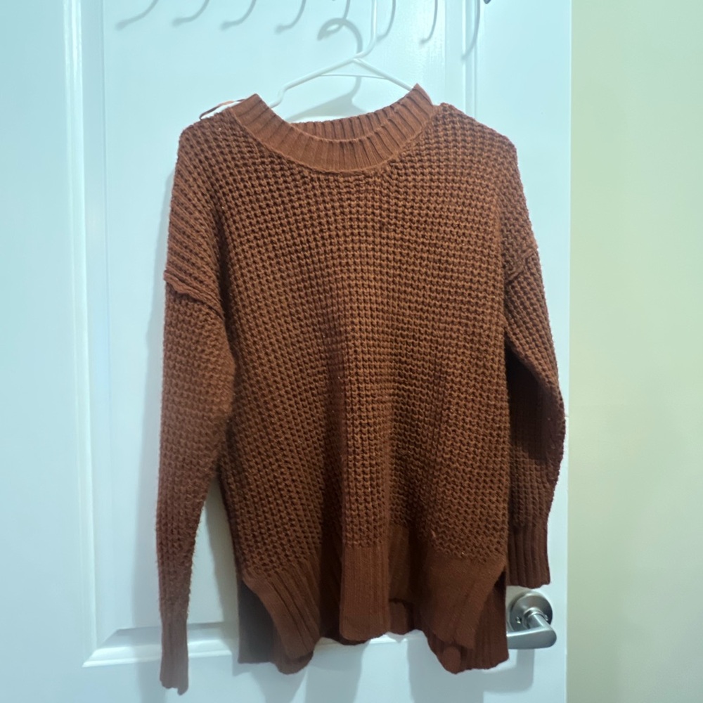 Cozy Brown Knit Sweater